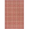 Safavieh Linden  Red / Creme LND128 5 ft. 3 in. X 7 ft. 6 in. Rectangle Rug
