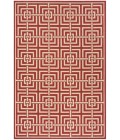 Safavieh Linden  Red / Creme LND128 5 ft. 3 in. X 7 ft. 6 in. Rectangle Rug