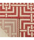 Safavieh Linden  Red / Creme LND128 5 ft. 3 in. X 7 ft. 6 in. Rectangle Rug