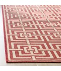 Safavieh Linden  Red / Creme LND128 5 ft. 3 in. X 7 ft. 6 in. Rectangle Rug