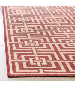 Safavieh Linden  Red / Creme LND128 5 ft. 3 in. X 7 ft. 6 in. Rectangle Rug