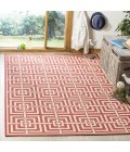 Safavieh Linden  Red / Creme LND128 5 ft. 3 in. X 7 ft. 6 in. Rectangle Rug
