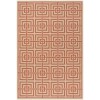 Safavieh Linden  Cream / Rust LND128 5 ft. 3 in. X 7 ft. 6 in. Rectangle Rug