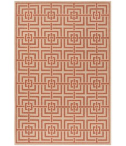 Safavieh Linden  Cream / Rust LND128 5 ft. 3 in. X 7 ft. 6 in. Rectangle Rug