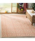 Safavieh Linden  Cream / Rust LND128 5 ft. 3 in. X 7 ft. 6 in. Rectangle Rug