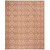 Safavieh Linden  Cream / Rust LND128 8 ft. X 10 ft. Rectangle Rug