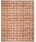 Safavieh Linden  Cream / Rust LND128 9 ft. X 12 ft. Rectangle Rug