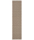Safavieh Linden  Creme / Brown LND128 2 ft. 2 in. X 8 ft. Runner Rug