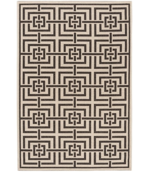 Safavieh Linden  Creme / Brown LND128 5 ft. 3 in. X 7 ft. 6 in. Rectangle Rug
