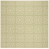 Safavieh Linden  Cream / Olive LND128 6 ft. 7 in. X 6 ft. 7 in. Square Rug