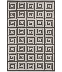 Safavieh Linden  Light Grey / Charcoal LND129 3 ft. X 5 ft. Rectangle Rug