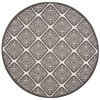 Safavieh Linden  Light Grey / Charcoal LND132 6 ft. 7 in. X 6 ft. 7 in. Round Rug