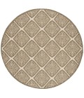 Safavieh Linden  Cream / Beige LND132 6 ft. 7 in. X 6 ft. 7 in. Round Rug