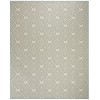 Safavieh Linden  Cream / Aqua LND132 9 ft. X 12 ft. Rectangle Rug