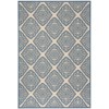 Safavieh Linden  Cream / Blue LND132 4 ft. X 6 ft. Rectangle Rug