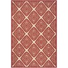 Safavieh Linden  Red / Creme LND132 4 ft. X 6 ft. Rectangle Rug