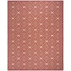 Safavieh Linden  Red / Creme LND132 9 ft. X 12 ft. Rectangle Rug