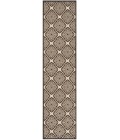 Safavieh Linden  Creme / Brown LND132 2 ft. 2 in. X 8 ft. Runner Rug