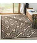 Safavieh Linden  Creme / Brown LND132 9 ft. X 12 ft. Rectangle Rug