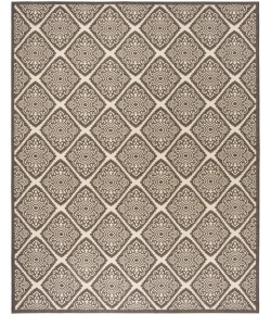 Safavieh Linden  Creme / Brown LND132 9 ft. X 12 ft. Rectangle Rug