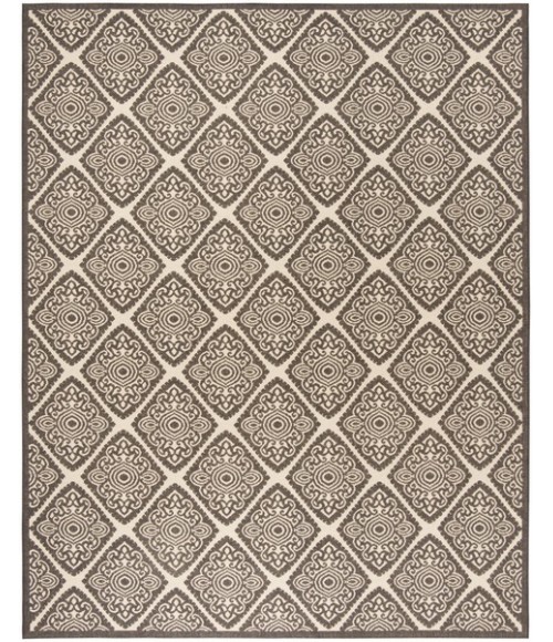 Safavieh Linden  Creme / Brown LND132 9 ft. X 12 ft. Rectangle Rug