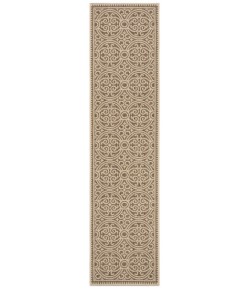 Safavieh Linden  Cream / Beige LND134 2 ft. 2 in. X 12 ft. Runner Rug