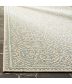 Safavieh Linden  Cream / Aqua LND134 5 ft. 3 in. X 7 ft. 6 in. Rectangle Rug