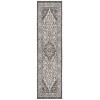 Safavieh Linden  Light Grey / Charcoal LND137 2 ft. 2 in. X 10 ft. Runner Rug