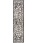 Safavieh Linden  Light Grey / Charcoal LND137 2 ft. 2 in. X 10 ft. Runner Rug
