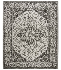 Safavieh Linden  Light Grey / Charcoal LND137 9 ft. X 12 ft. Rectangle Rug