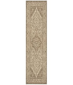 Safavieh Linden  Cream / Beige LND137 2 ft. 2 in. X 12 ft. Runner Rug