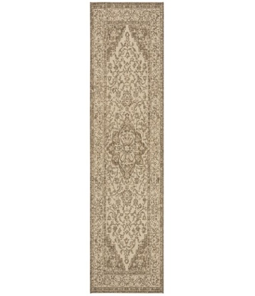 Safavieh Linden  Cream / Beige LND137 2 ft. 2 in. X 12 ft. Runner Rug