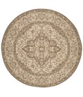 Safavieh Linden  Cream / Beige LND137 8 ft. X 8 ft. Round Rug