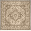 Safavieh Linden  Cream / Beige LND137 6 ft. 7 in. X 6 ft. 7 in. Square Rug