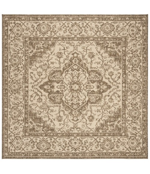 Safavieh Linden  Cream / Beige LND137 4 ft. X 4 ft. Square Rug