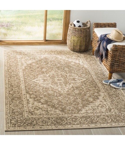 Safavieh Linden  Beige / Cream LND137 3 ft. X 5 ft. Rectangle Rug