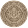 Safavieh Linden  Beige / Cream LND137 8 ft. X 8 ft. Round Rug