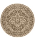 Safavieh Linden  Beige / Cream LND137 8 ft. X 8 ft. Round Rug