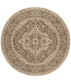Safavieh Linden  Beige / Cream LND137 8 ft. X 8 ft. Round Rug