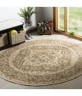 Safavieh Linden  Beige / Cream LND137 8 ft. X 8 ft. Round Rug