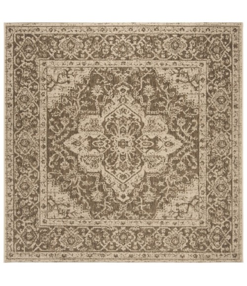 Safavieh Linden  Beige / Cream LND137 6 ft. 7 in. X 6 ft. 7 in. Square Rug