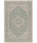Safavieh Linden  Aqua / Cream LND137 5 ft. 3 in. X 7 ft. 6 in. Rectangle Rug