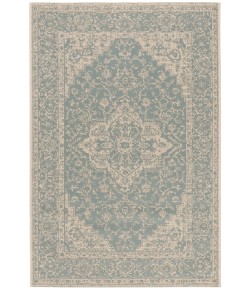 Safavieh Linden  Aqua / Cream LND137 5 ft. 3 in. X 7 ft. 6 in. Rectangle Rug