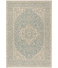 Safavieh Linden  Aqua / Cream LND137 4 ft. X 6 ft. Rectangle Rug