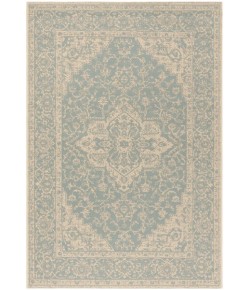 Safavieh Linden  Aqua / Cream LND137 4 ft. X 6 ft. Rectangle Rug