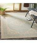 Safavieh Linden  Aqua / Cream LND137 8 ft. X 10 ft. Rectangle Rug