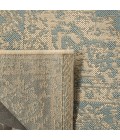 Safavieh Linden  Aqua / Cream LND137 2 ft. 2 in. X 8 ft. Runner Rug