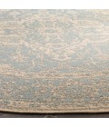 Safavieh Linden  Aqua / Cream LND137 6 ft. 7 in. X 6 ft. 7 in. Round Rug