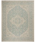 Safavieh Linden  Aqua / Cream LND137 8 ft. X 10 ft. Rectangle Rug