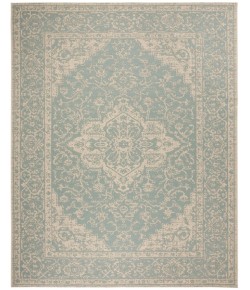 Safavieh Linden  Aqua / Cream LND137 8 ft. X 10 ft. Rectangle Rug